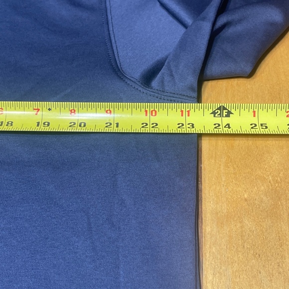 Harlestons Performance Crew Long Sleeve Shirt Color Blue Size Large Tailored Fit - Picture 7 of 16